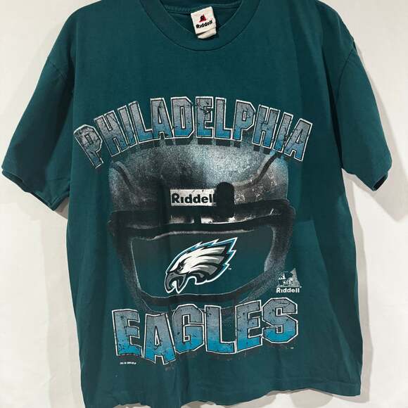 Riddell Other - Vintage Y2K Philadelphia Eagles NFL Football Green Medium Mens T-Shirt